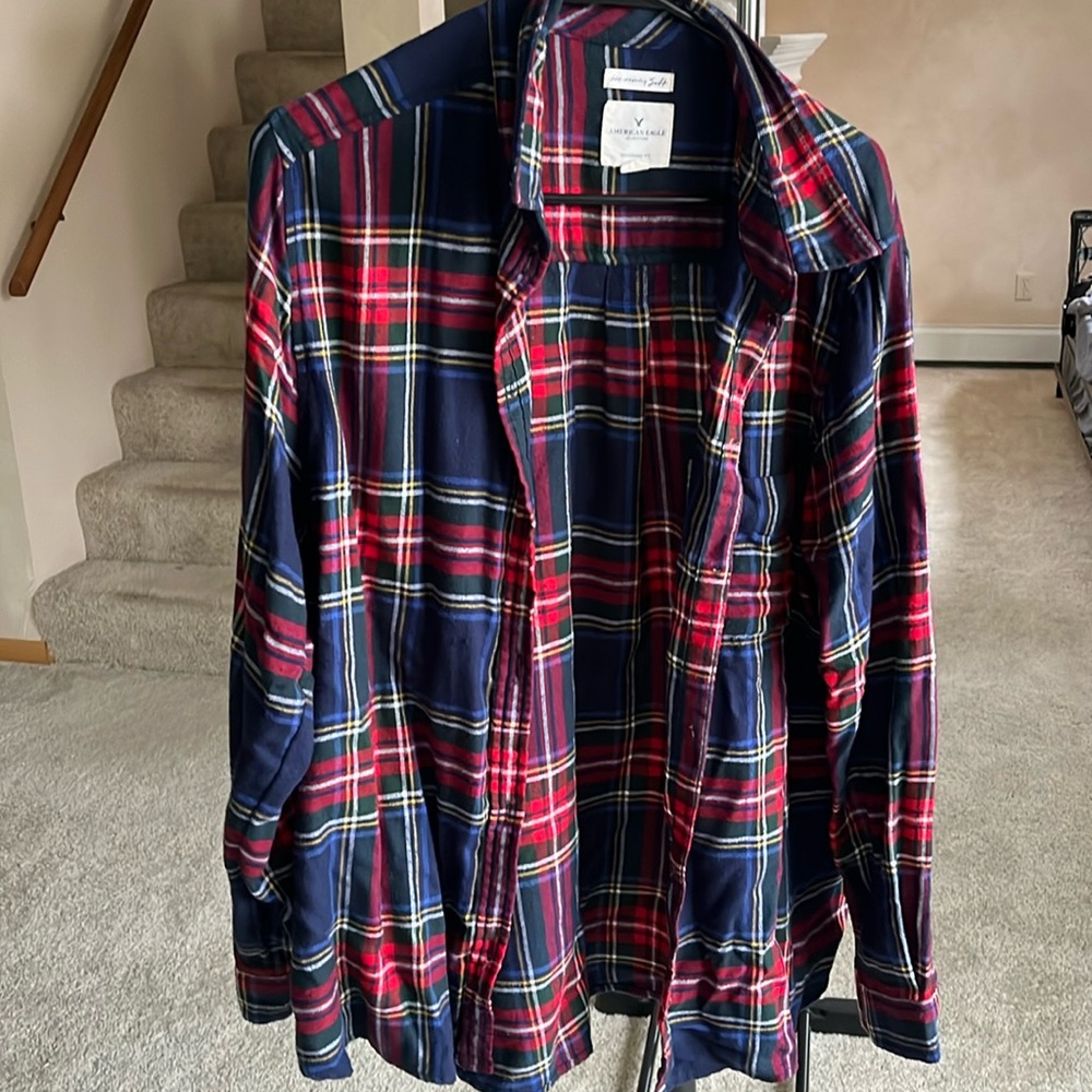 American Eagle XL flannel.